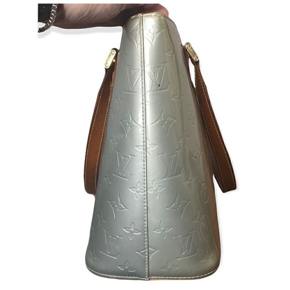 Louis Vuitton Houston Vernis Silver Leather shoulder bag vintage Authenticated - Picture 3 of 16